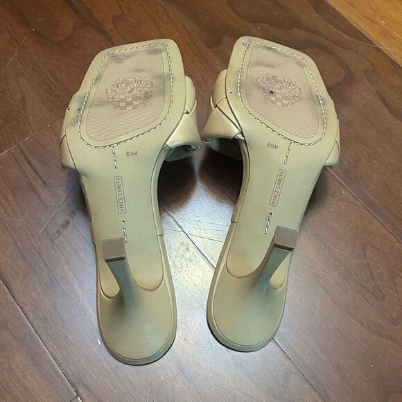 Antonio Melani Brelanie‎ strap mules heel size 8.5 in tan - Picture 4 of 8